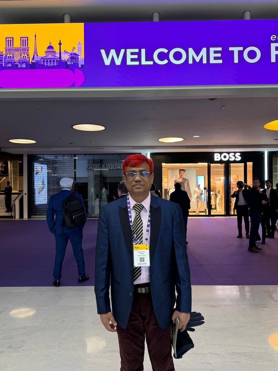 Dr. Islam attending an international scientific congress