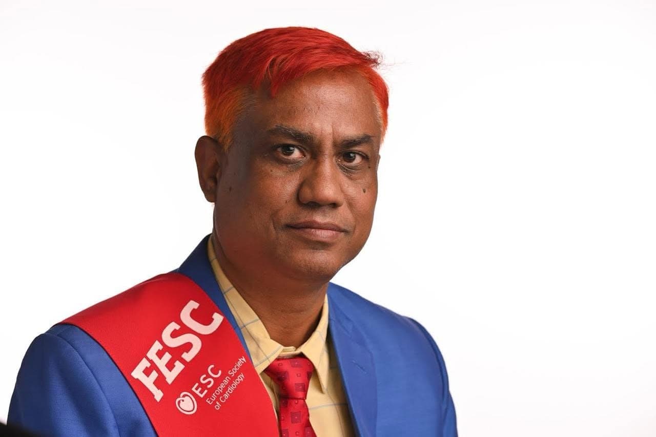 Dr. Md. Shariful Islam wearing his FESC sash